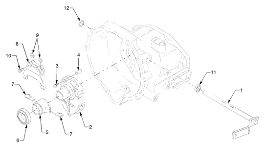 Part Location Diagram of DD-T2610-14852 Cub Cadet Clamp, Fork
